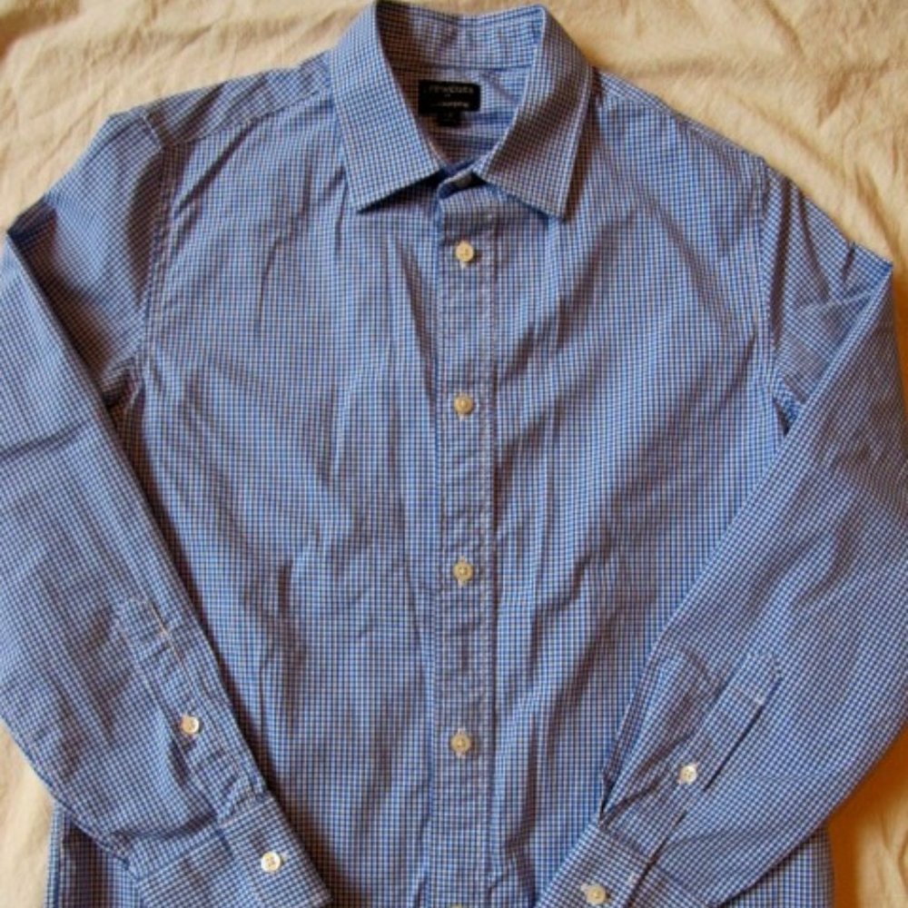 Boys' long-sleeve flex Thompson shirt in end-on-end 12